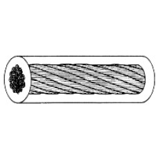Wire förzinkad med PVC överdrag, 10mtr