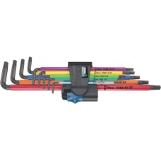 Sexkantnyckelsats Wera 967/9 HF Multicolor XL,  torx