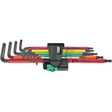 Sexkantnyckelsats Wera 967/9 Multicolor XL, torx, med kula