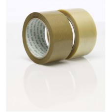 Packtejp PVC transparent 50mm x 66mtr, (stark och seg)